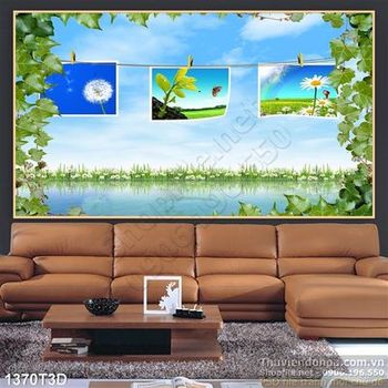 Tranh 3D khung ảnh trang trí