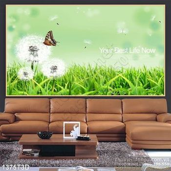 Tranh 3D đồng cỏ