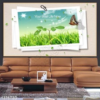 Tranh 3D khung ảnh thiên nhiên