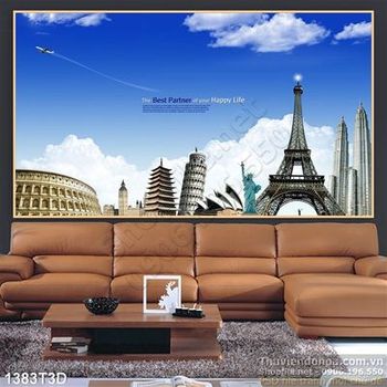 Tranh 3D kỳ quan Châu Âu