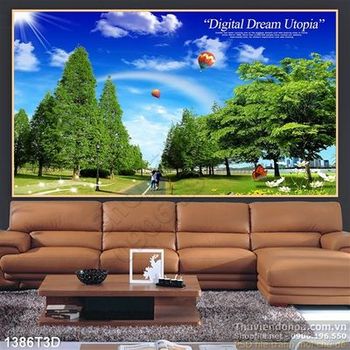 Tranh 3D con đường