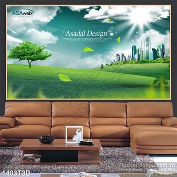 Tranh 3D chung cư bền vững