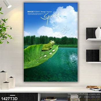 Tranh 3D thiên nhiên và mùa xuân