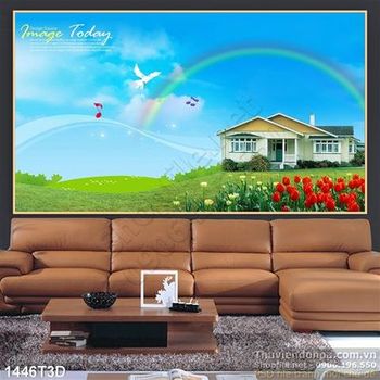 Tranh 3D cầu vồng