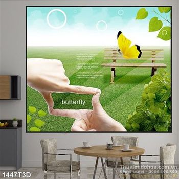 Tranh 3D phong cảnh thiên nhiên năng lượng