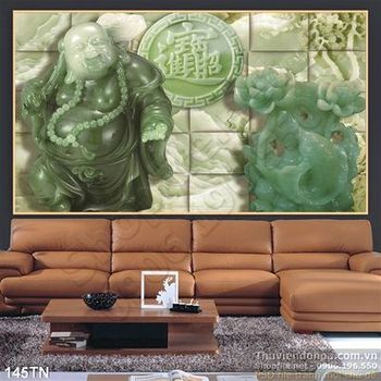 Tranh giả ngọc ông địa thư pháp