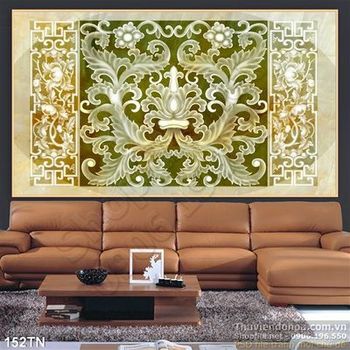 Tranh giả ngọc hoa văn