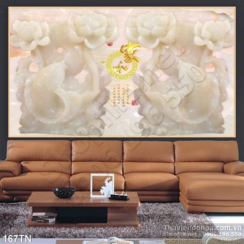 Tranh giả ngọc hoa và cá