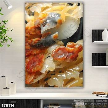 Tranh giả ngọc phong thủy