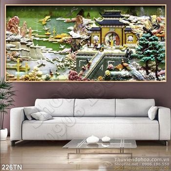 Tranh giả ngọc phong cảnh cổ