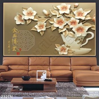 Tranh giả ngọc hoa trang trí