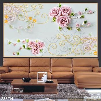 Tranh giả ngọc bông hoa