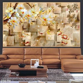 Tranh giả ngọc hoa sứ trang trí