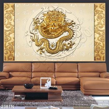 Tranh giả ngọc rồng phù điêu