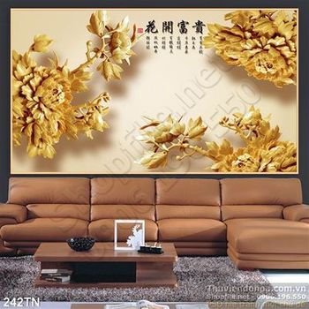 Tranh giả ngọc hoa trang trí