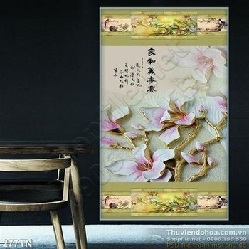 Tranh giả ngọc hoa sứ