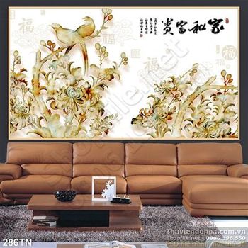 Tranh giả ngọc hoa thư pháp