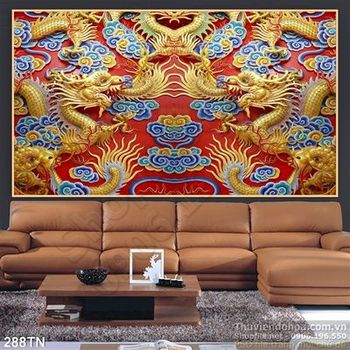 Tranh giả ngọc phù điêu rồng