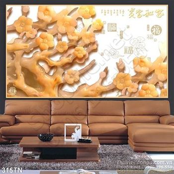 Tranh giả ngọc hoa mai