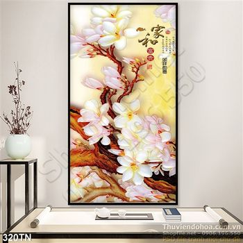 Tranh giả ngọc hoa sứ thư pháp