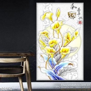 Tranh giả ngọc hoa vân môn thư pháp