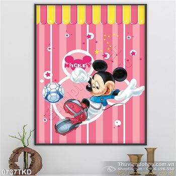 Tranh chuột mickey trang trí phòng bé