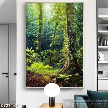 Tranh cây trong khu rừng