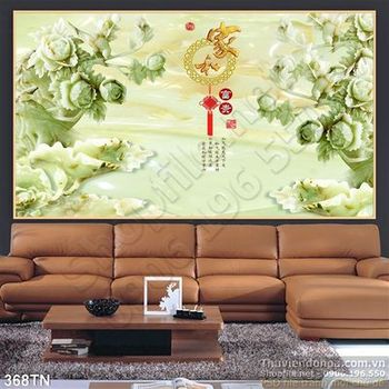 Tranh giả ngọc hoa đá phong thủy