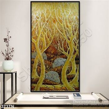 Tranh giả ngọc cây phong thủy