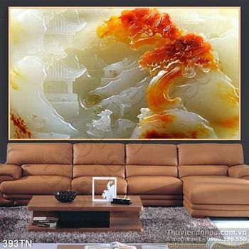 Tranh giả ngọc cây phong cảnh