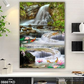 Tranh thác nước nghệ thuật