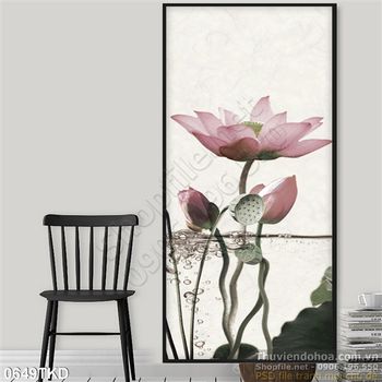 Tranh hoa Sen nghệ thuật