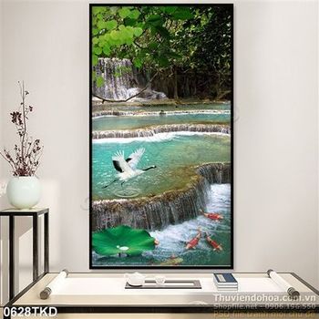 Tranh thác nước trong rừng