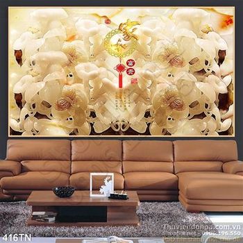 Tranh giả ngọc hoa trang trí