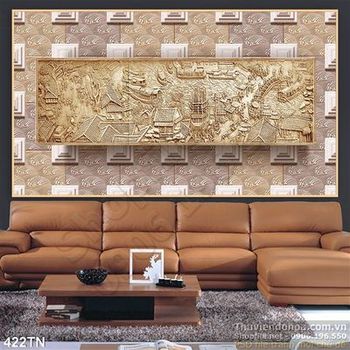 Tranh giả ngọc hoa văn trang trí