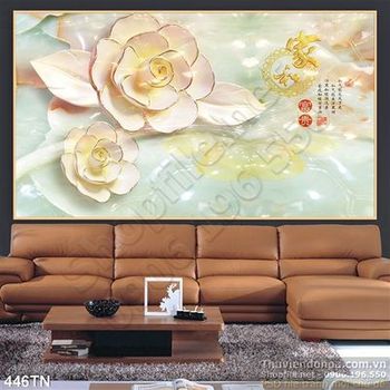 Tranh giả ngọc hoa thư pháp