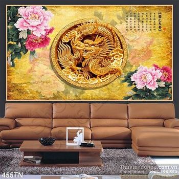 Tranh giả ngọc hoa mẫu đơn thư pháp