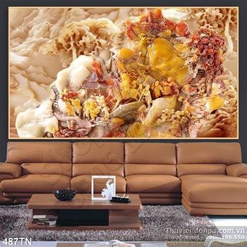 Tranh giả ngọc phong cảnh làng quê