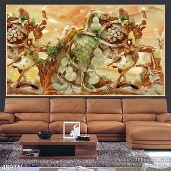 Tranh giả ngọc hồ lô trang trí