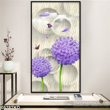 Tranh hoa Hành trang trí nghệ thuật