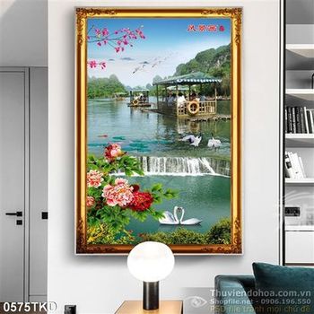 Tranh chim Hạc nghệ thuật