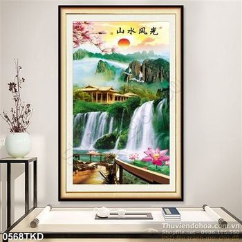 Tranh thác nước nghệ thuật