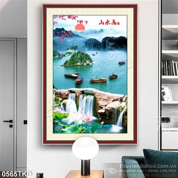 Tranh thác nước và du thuyền