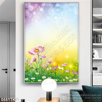 Tranh hoa hồ điệp nghệ thuật