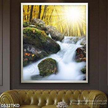 Tranh thác nước trong rừng