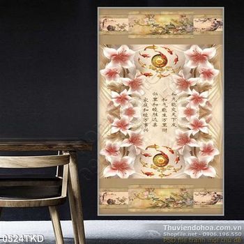 Tranh điêu khắc thư pháp trên tường