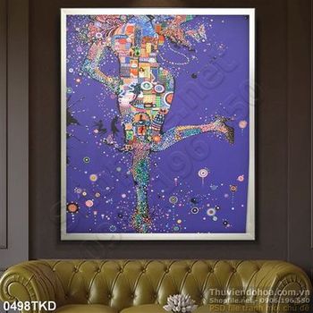 Tranh nghệ thuật hiện đại trang trí phòng khách