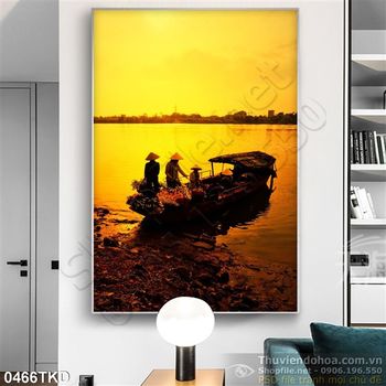 Tranh cảnh trên dòng sông