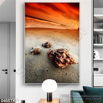 Tranh ốc trên biển