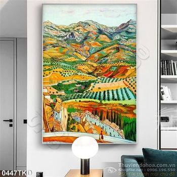 Tranh sơn dầu đồi núi